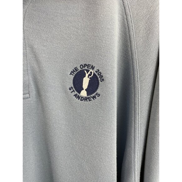 The Open 2005 St. Andrews Adidas Climalite Stretch Blue Polo Shirt Mens Size XL - Picture 4 of 11